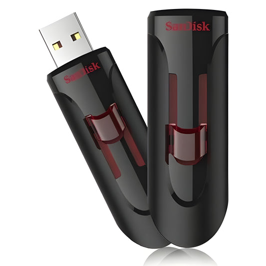Sandisk Cruzer Glide 3.0 USB-A Flash Drive  256GB – Supports Password Protection –  Backward Compatibility with USB 2.0 Ports –  Retractable Design – SDCZ600-256G-G35