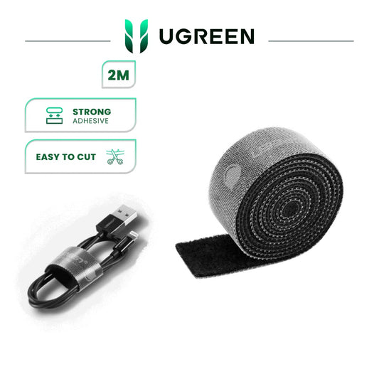 UGREEN VELCRO SELF ADHESIVE CABLE ORGANISER | Strong Adhesion | Reusable | 2m Length 20mm Width