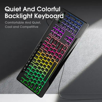 Onikuma G32 Gaming Keyboard - Wired - RGB Lighting - 104 Keys - Black