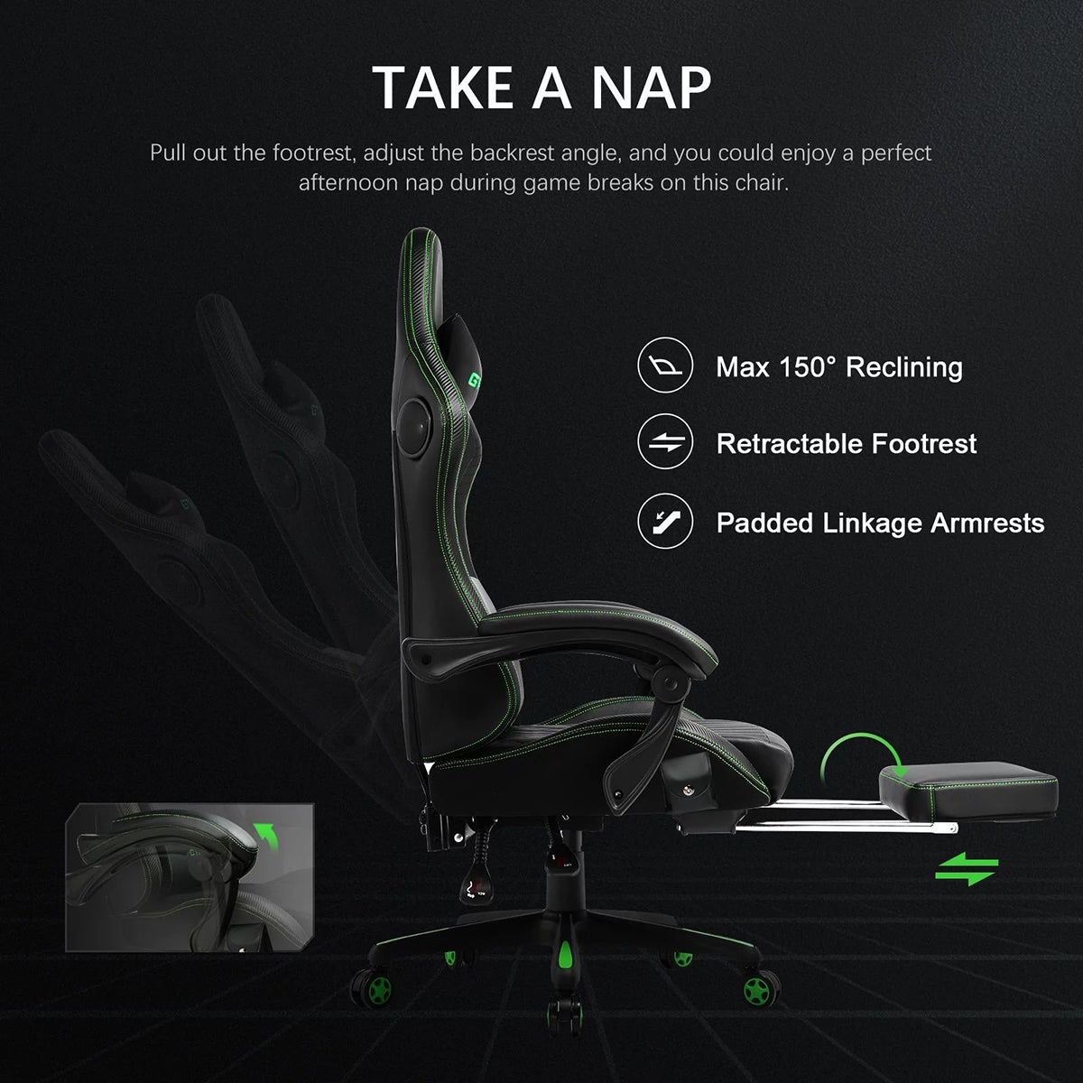 Razer Inspired Pro Gaming Chair - Black