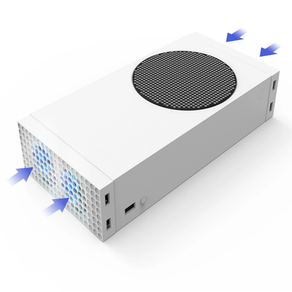 مروحة تبريد مزدوجة من Dobe لوحدة تحكم Xbox Series S مع حامل عمودي 