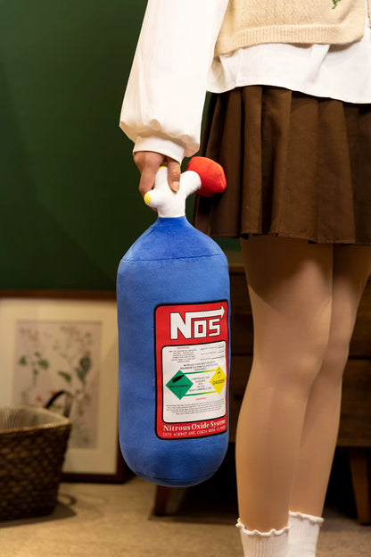 NOS Nitrous Oxide Bottle Soft Plush Stuffed Pillow Gifts Car Decor Headrest Neck rest