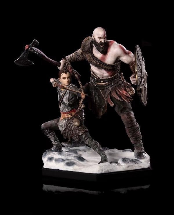 God Of War Kratos & Son Atreus 20CM PVC Action Figure Collectible