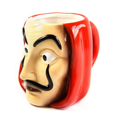 Grupo Erik Money Heist 3D Ceramic Mug | 35 cl - 350 ml | Money Heist Mug | Coffee Mug | Tea Mug | Money Heist Mask | Cool Gifts
