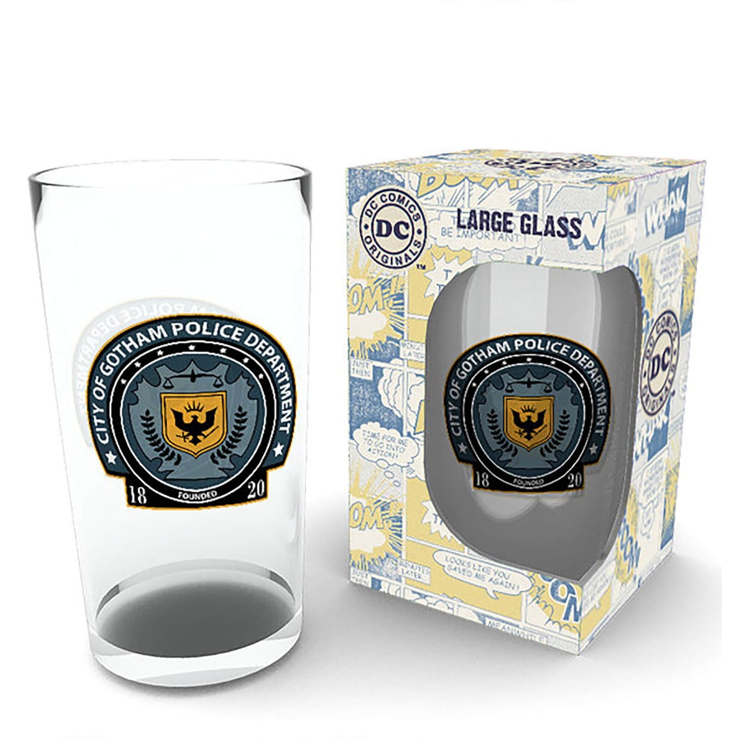 DC Comics Gotham Police Large Glasses 16oz