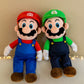 Super Mario Bros Stuffed Plushies 43cm and 58cm - Mario | Luigi