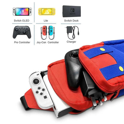 Super Mario Shoulder Bag - Red & Blue