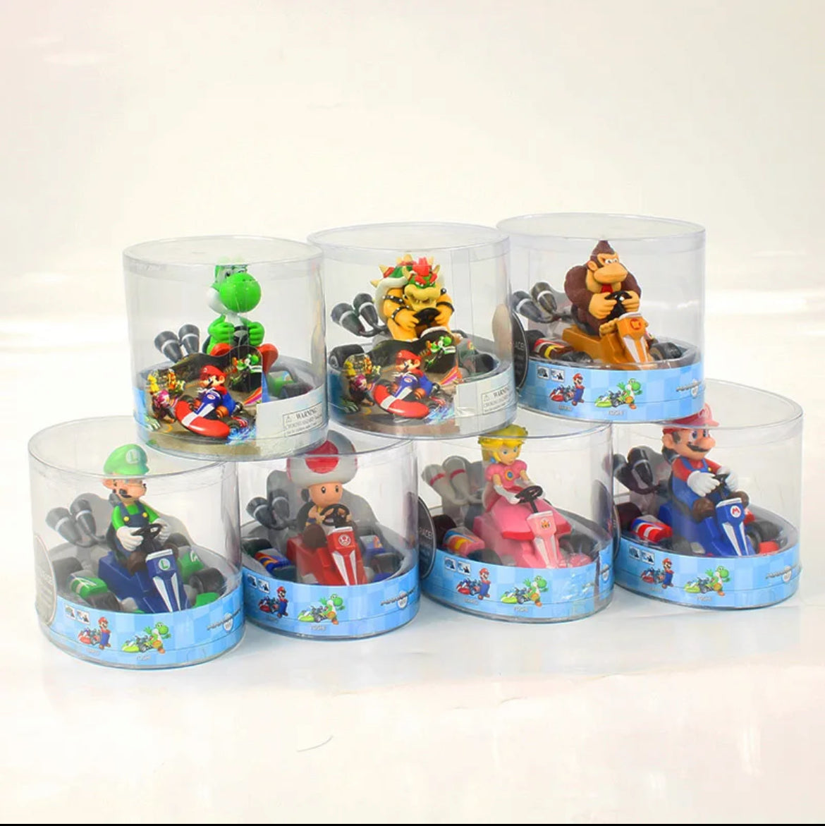 Mario Kart Pull Back Racer Toys - 7 Models