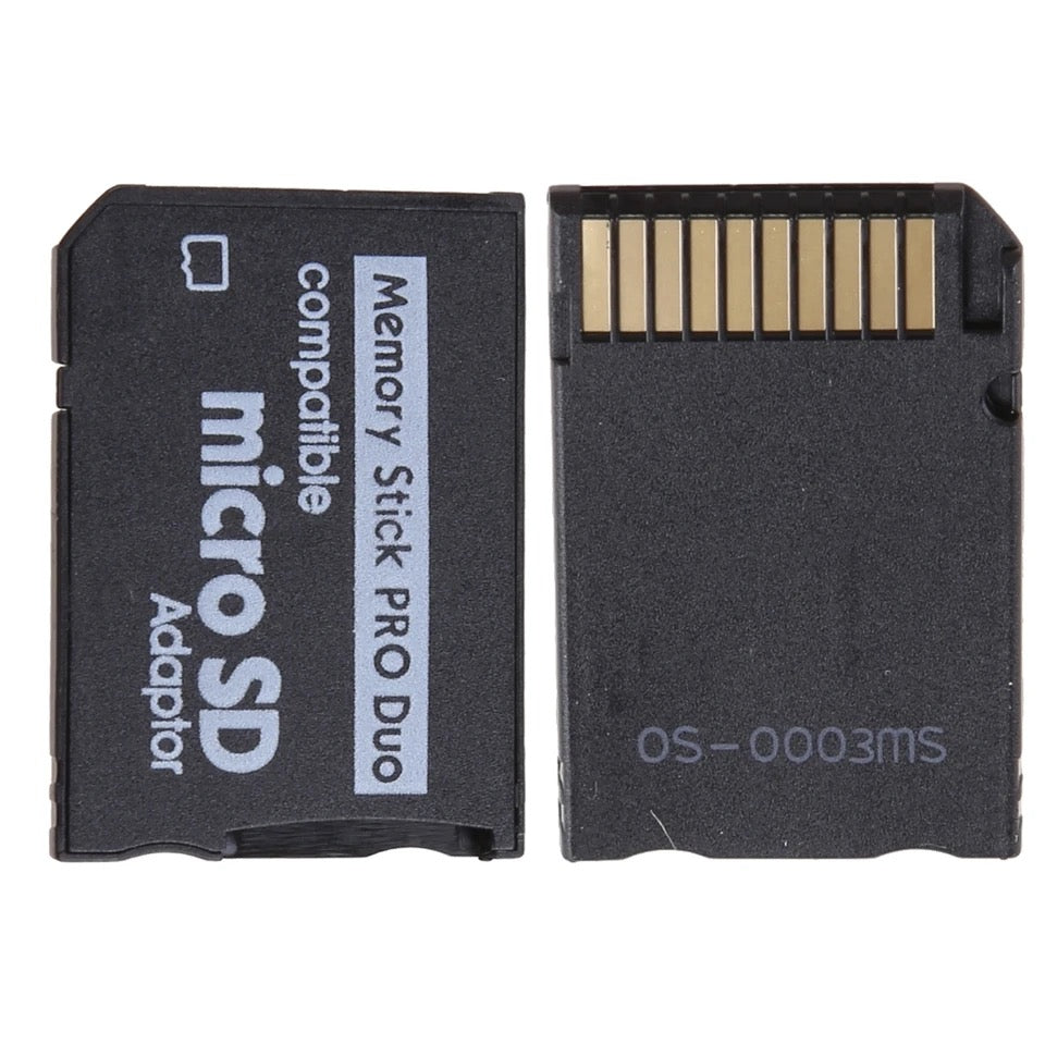 2 Adattatori Da Micro SD A Memory Stick Pro Duo Per Sony PSP (1000/2000/3000) E Fotocamere Sony - Aumenta La Memoria