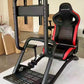 HypeGame Racing Steering Wheel Simulator With Monitor/TV Bracket - Black/Red