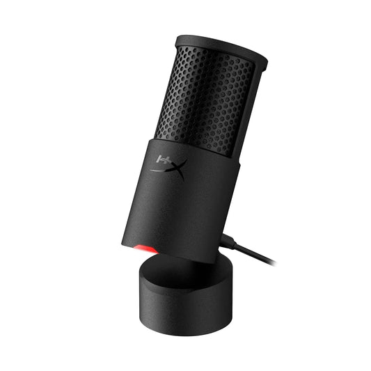HyperX SoloCast 2 USB Gaming Microphone, 24-Bit 96kHz Condenser Mic, Cardioid Pattern, Tap-To-Mute, USB-C, Built-In Shock Mount & Pop Filter For PC