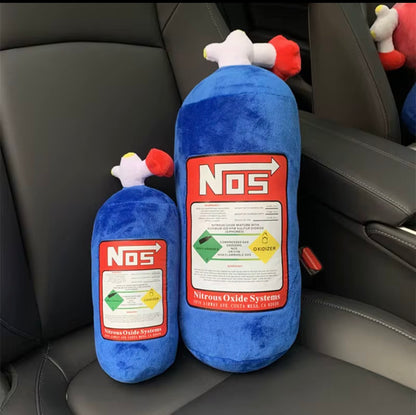 NOS Nitrous Oxide Bottle Soft Plush Stuffed Pillow Gifts Car Decor Headrest Neck rest