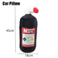 NOS Nitrous Oxide Bottle Soft Plush Stuffed Pillow Gifts Car Decor Headrest Neck rest