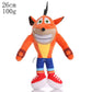 Crash Bandicoot Crazy Trilogy Series Soft Plush - 3 Models