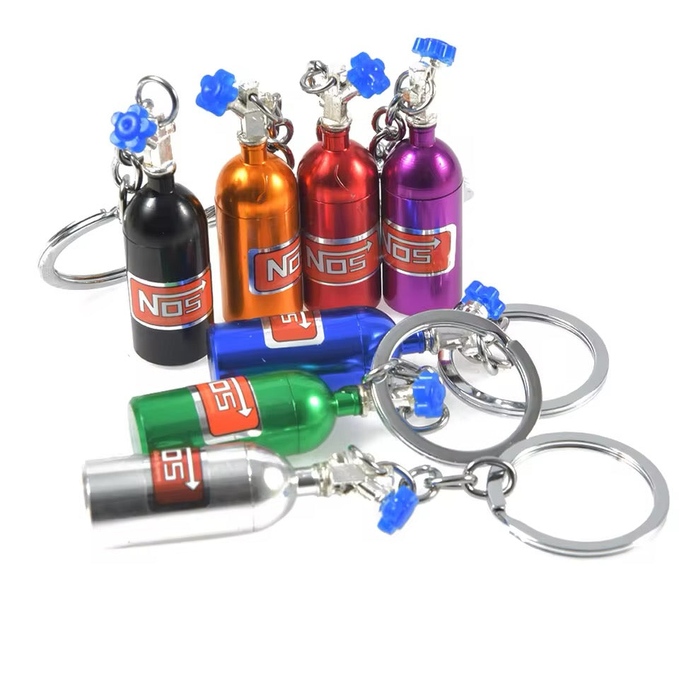 Nitros Oxide NOS Bottle Keychain With Stash - 6 Colors