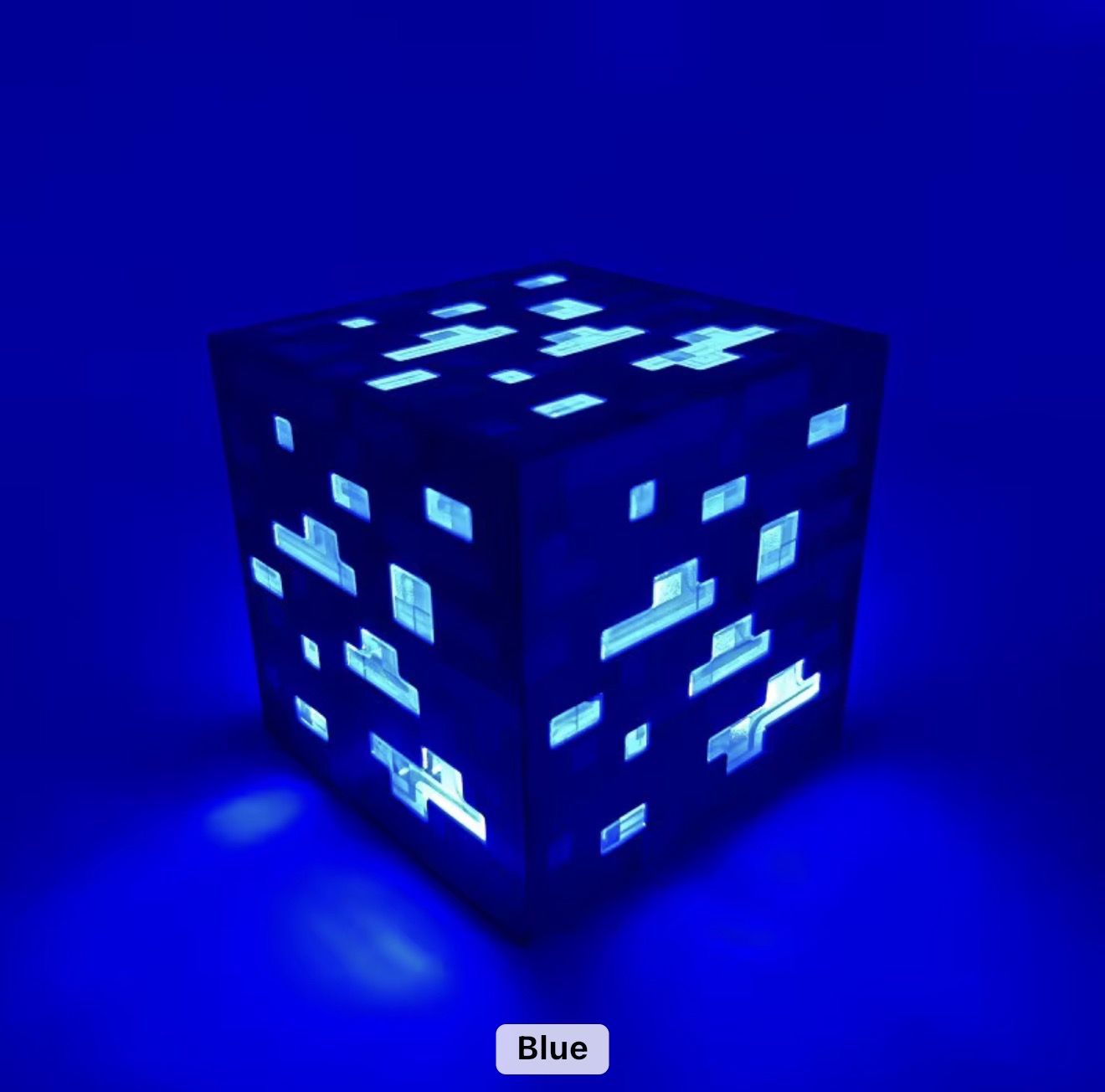 Minecraft ORE Block Lights LED Night Lamp USB Rechargeable - Red | Yellow | Blue | Green
