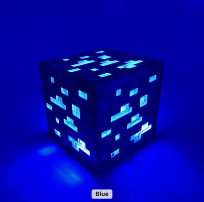 Minecraft ORE Block Lights LED Night Lamp USB Rechargeable - Red | Yellow | Blue | Green