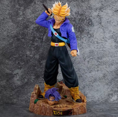 Dragon Ball Z Trunks 2 Heads Change 48CM Anime PVC Figure