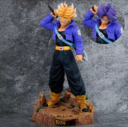 Dragon Ball Z Trunks 2 Heads Change 48CM Anime PVC Figure