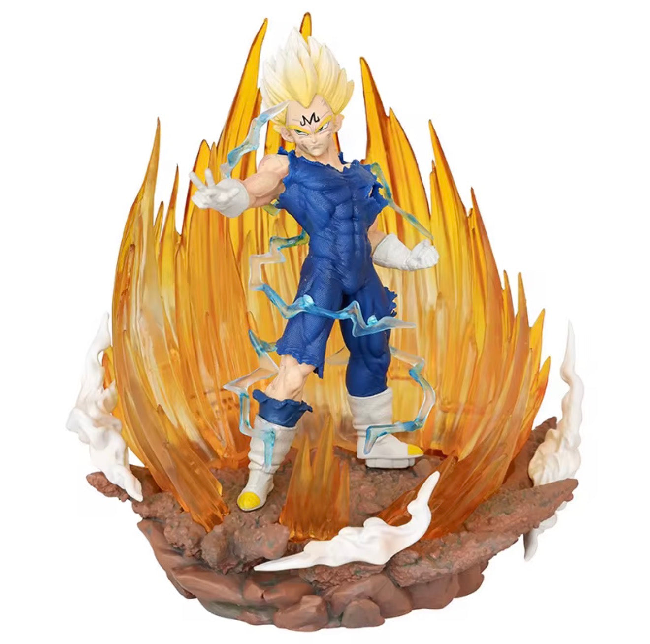 Dragon Ball Z Majin Vegeta Super Saiyan 2 With Light 15CM Anime PVC Figure