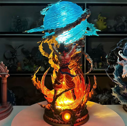 Dragon Ball Z Goku Spirit Bomb With Light 23CM Anime PVC Figure
