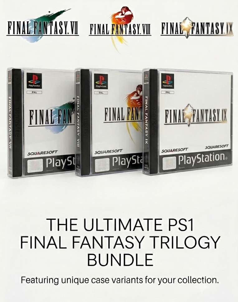 FINAL FANTASY VII, VIII & IX (BUNDLE) - PlayStation 1 (PAL) - (USED)