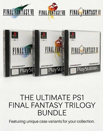 FINAL FANTASY VII, VIII & IX (BUNDLE) - PlayStation 1 (PAL) - (USED)