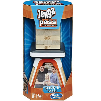 Hasbro Gaming Jenga Pass Challenge, Ages 8 & Up, For 2 Or More Players, Multicolor