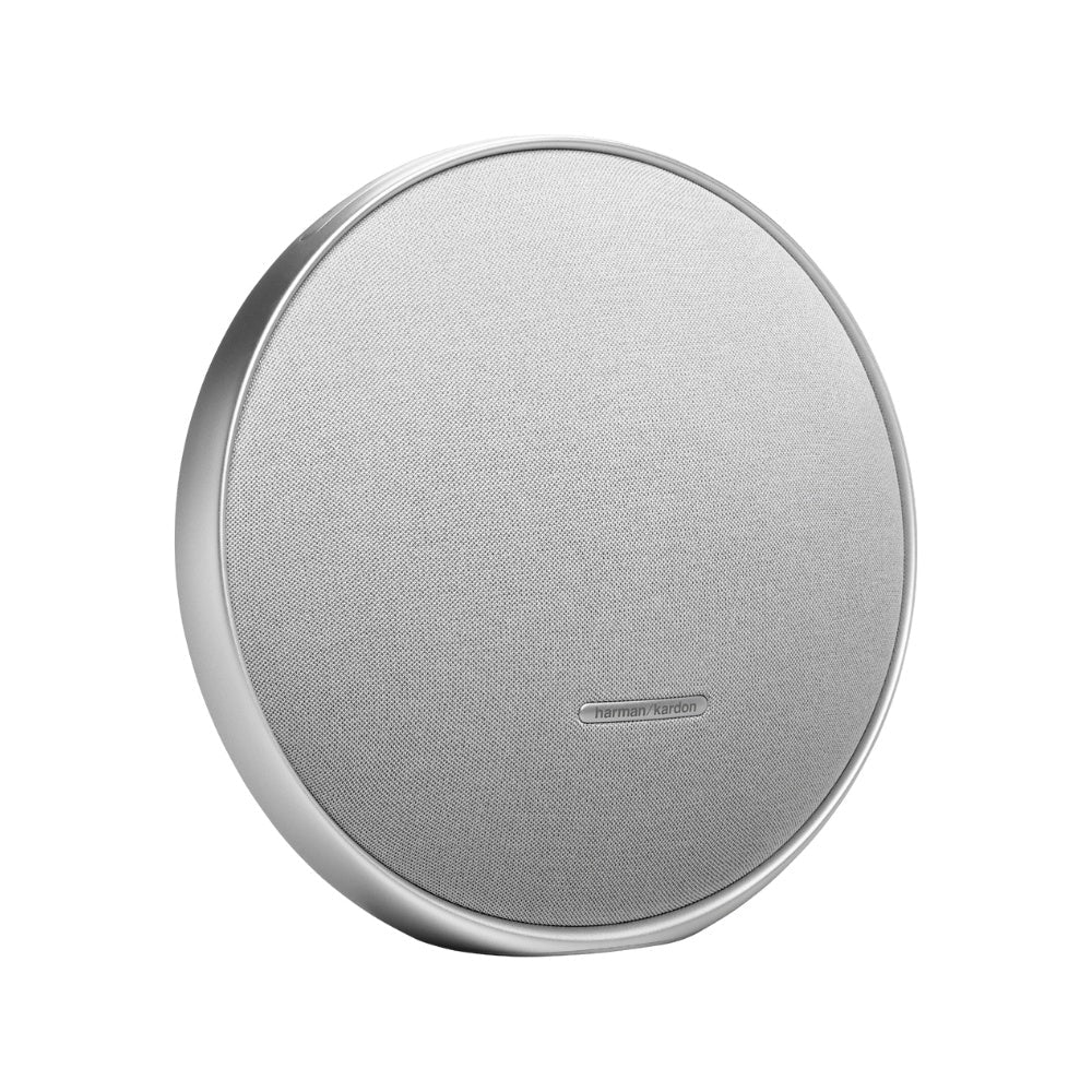 Harman Kardon Onyx Studio 9 - Portable Stereo Bluetooth Home Speaker with Built-in Battery and USB Charging, self-Tuning, and Multi-Speaker Connection by Auracast - Black | Grey