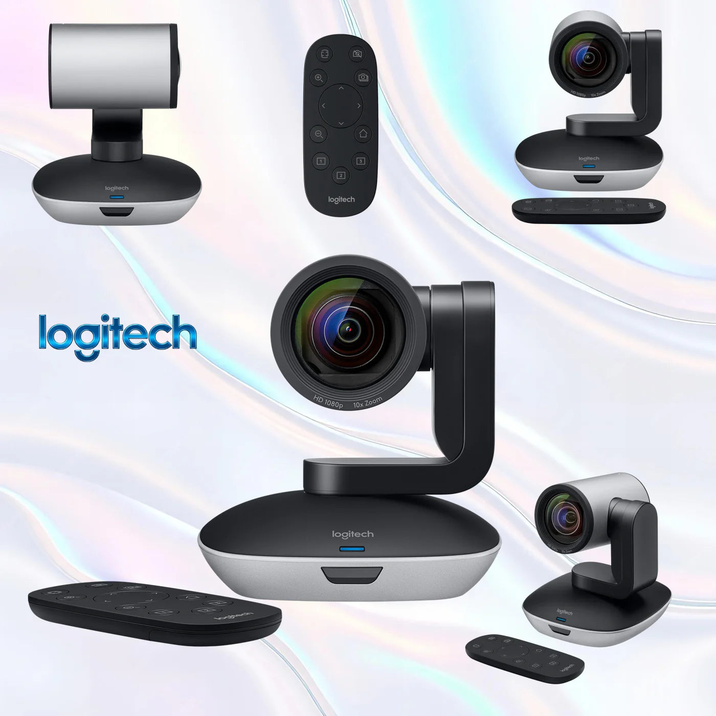 Logitech PTZ Pro 2 Full HD 1080p Video Camera With 10x Lossless Zoom, 260° Pan, 130° Tilt, Autofocus, Remote Control & Mount , USB Plug-And-Play, Multi-App Compatibility , Windows / macOS