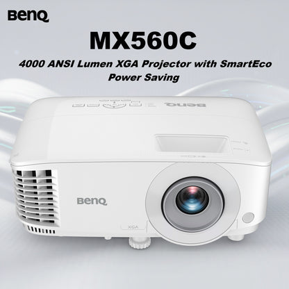 BenQ MX560C XGA Projector 4000 ANSI Lumens – 20,000:1 Contrast, SmartEco Power Saving, Auto Keystone, HDMI & USB Connectivity, 10W Speaker, 7 Color Modes