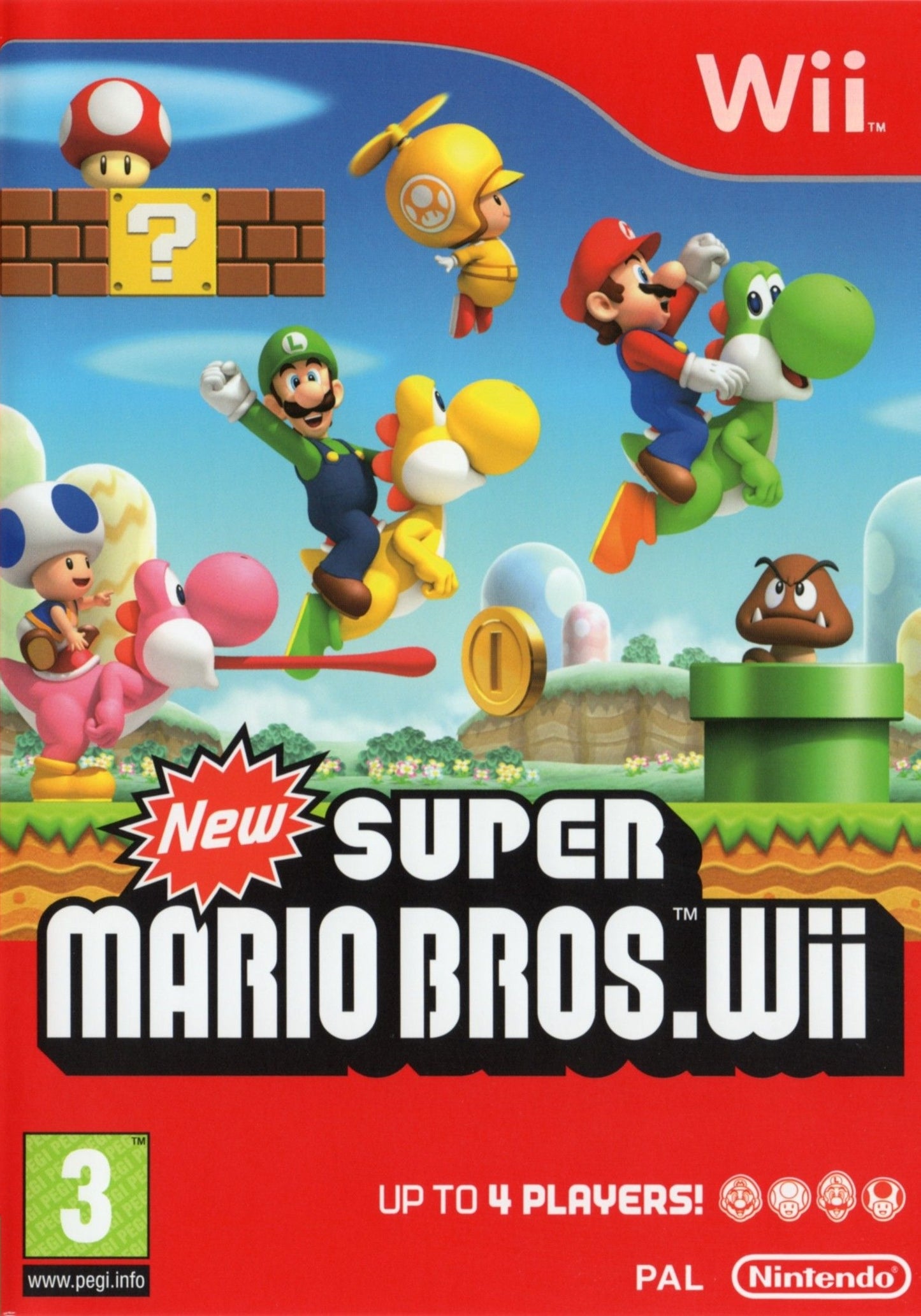 New Super Mario Bros. Wii - Nintendo Wii (PAL) - (USED)