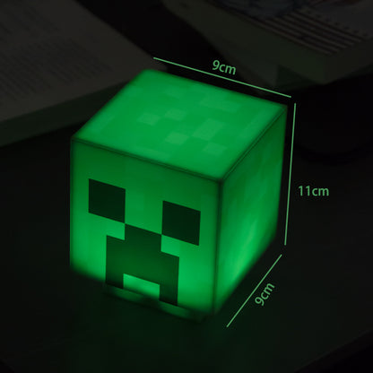 Paladone Minecraft Creeper Desk Light with Official Creeper Sounds, Night Light USB Rechargeable