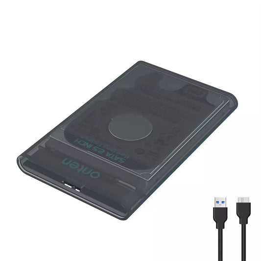ONTEN OTN-UHD2 Transparent USB 3.0 Enclosure for 2.5-Inch SATA I/II/III HDDs and SSDs, Tool-Free Plug-and-Play, Up to 5 Gbps