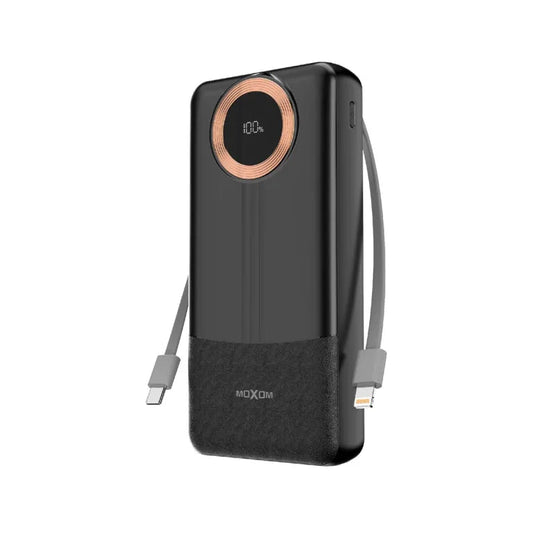 MOXOM 20000mAh PD20W SCP22.5W Power Bank - Black