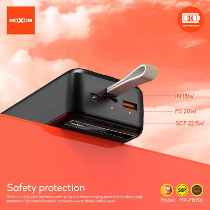 MOXOM 30000mAh PD20W SCP22.5W Power Bank