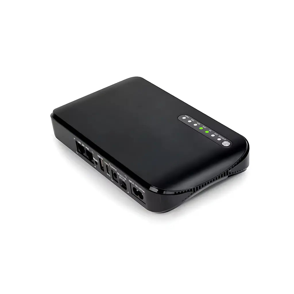 SKE Mini DC UPS 20000mAh – Uninterrupted Power Backup, 24V POE, 9V/12V DC, 5V USB & Type-C, 18W Output, Intelligent Safety, Compact & Portable