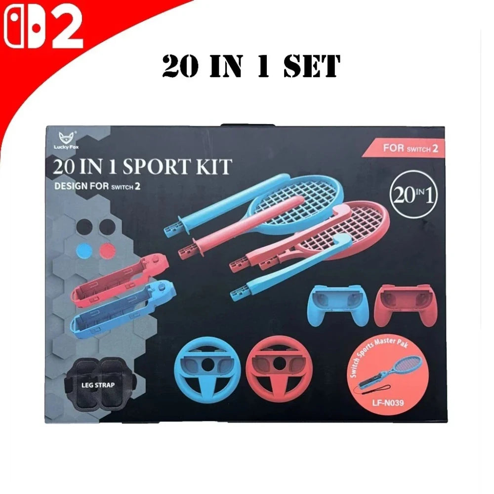 20 in 1 Sports Kit Accessories Set for Nintendo Switch 2