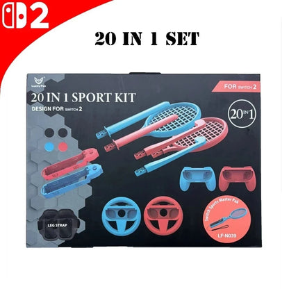20 in 1 Sports Kit Accessories Set for Nintendo Switch 2