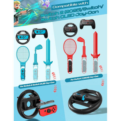 20 in 1 Sports Kit Accessories Set for Nintendo Switch 2