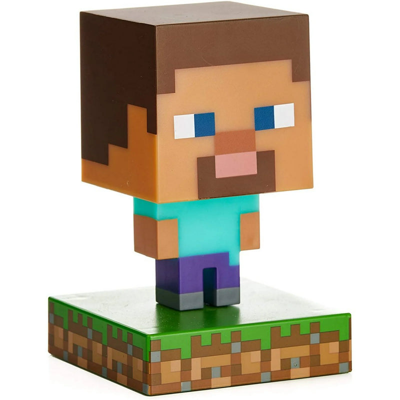 Minecraft Steve Icon Light 3D Lamp - USB Type-C Rechargeable - Minecraft Merch
