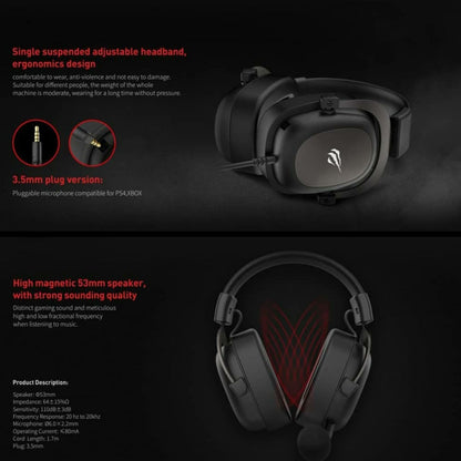 Havit H2002d Gaming Headset - Black