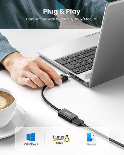 UGREEN DisplayPort To HDMI Adapter 4K@60Hz DP Male To HDMI Female Converter, 144Hz 1080P Support, Gold-Plated, 25cm Cable, AMD NVIDIA Compatible | MM137-70694