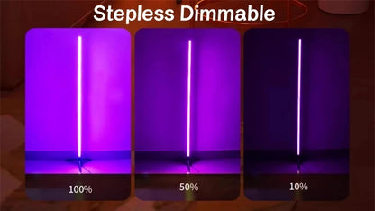 LED column floor lamp, living room RGB+WW+CW, used for room decoration, USB power supply, Nordic indoor atmosphere floor lamp.