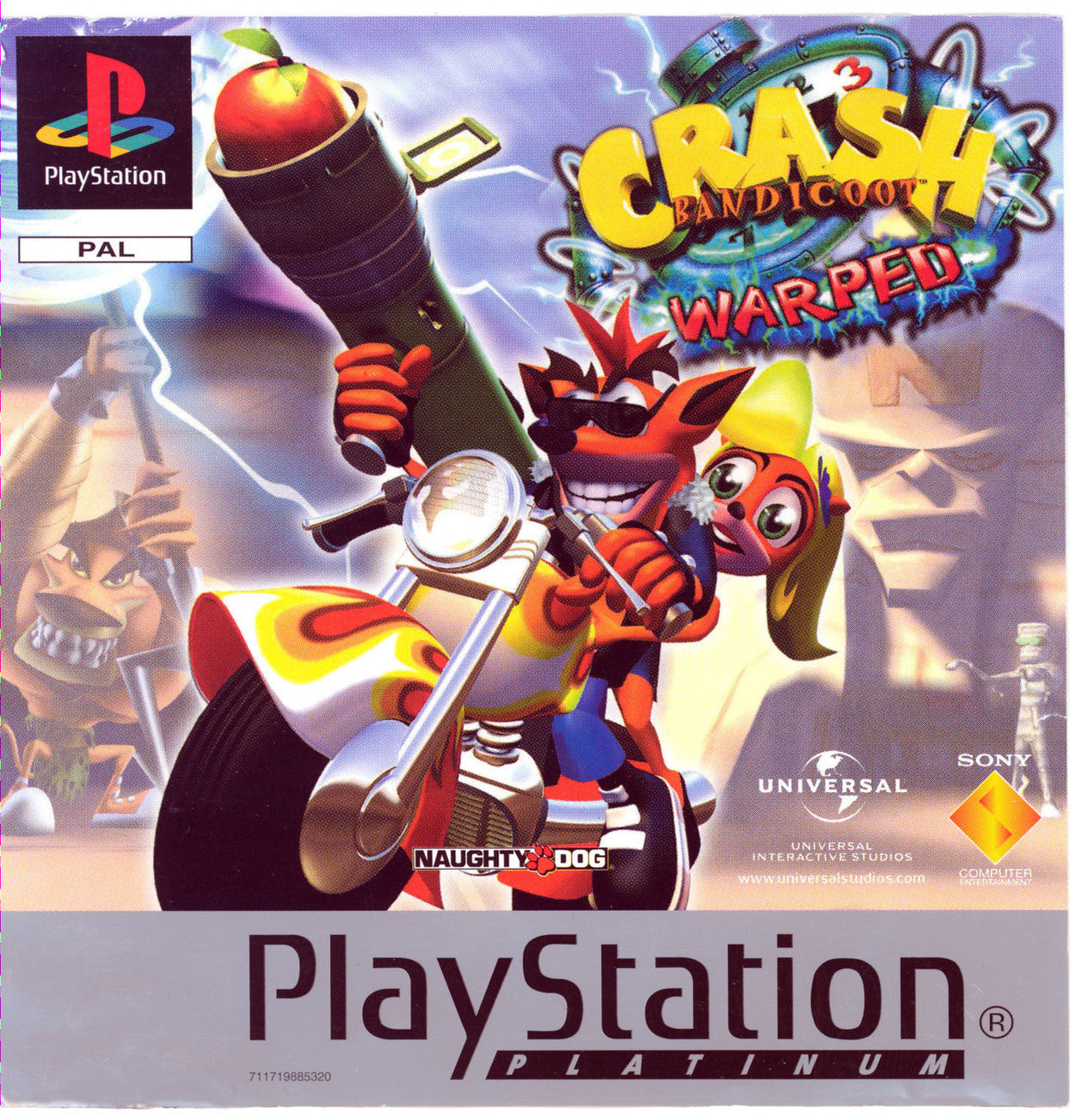 CRASH BANDICOOT 3 - WARPED - PlayStation 1 (PAL) - (USED)