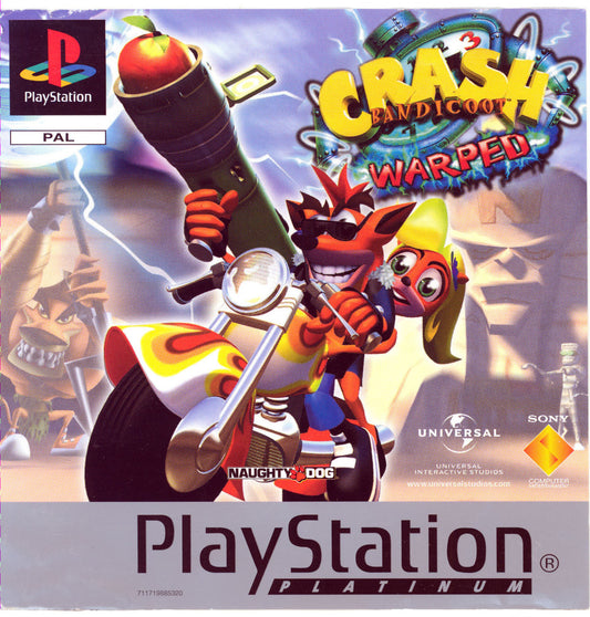CRASH BANDICOOT 3 - WARPED - PlayStation 1 (PAL) - (USED)