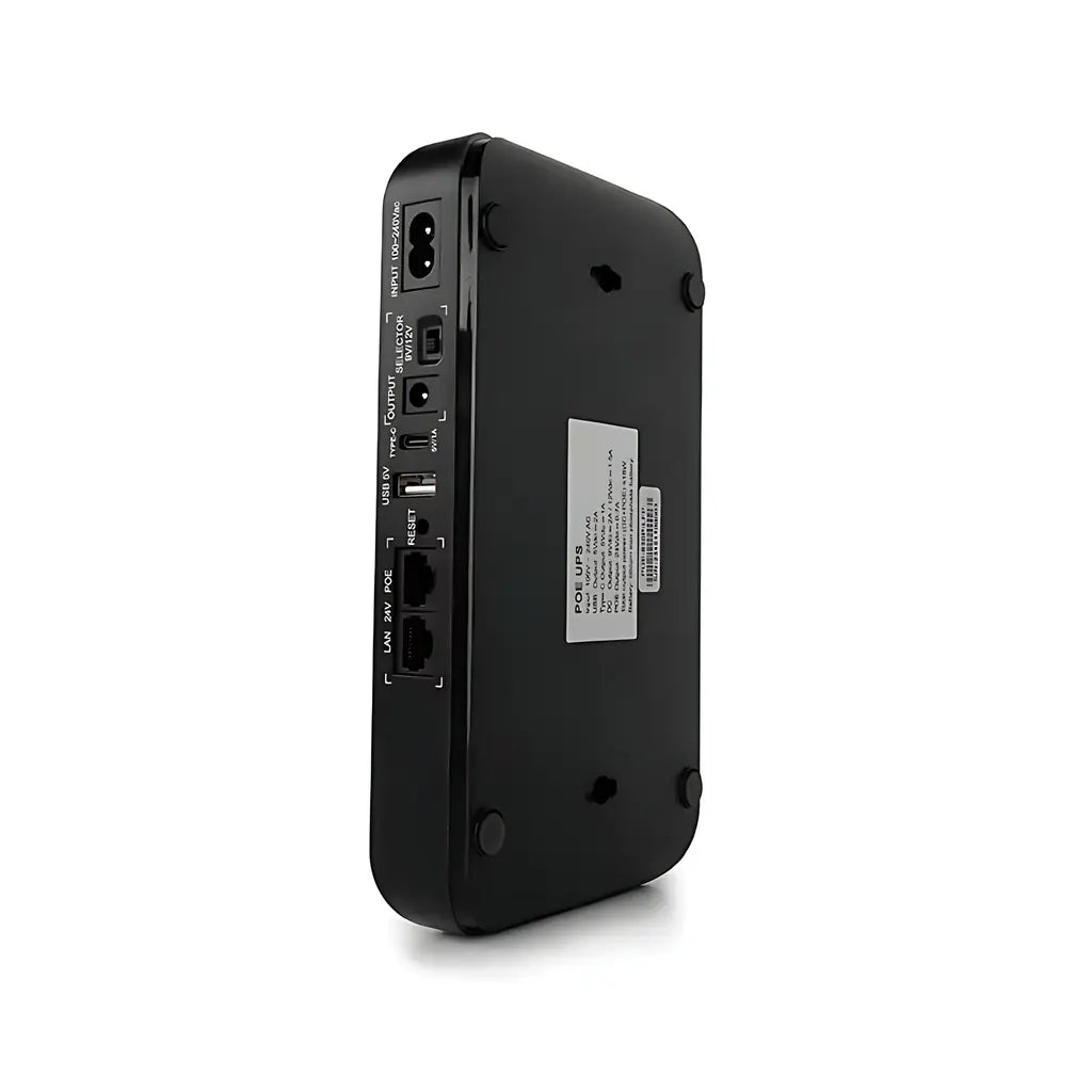 SKE Mini DC UPS 20000mAh – Uninterrupted Power Backup, 24V POE, 9V/12V DC, 5V USB & Type-C, 18W Output, Intelligent Safety, Compact & Portable