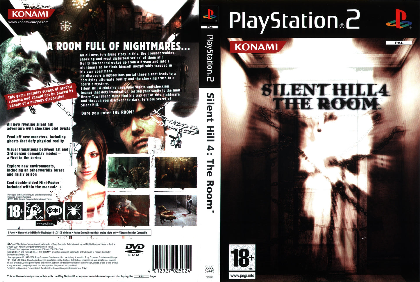 SILENT HILL 4 - THE ROOM #Rare - PlayStation 2 (PAL) - (USED)