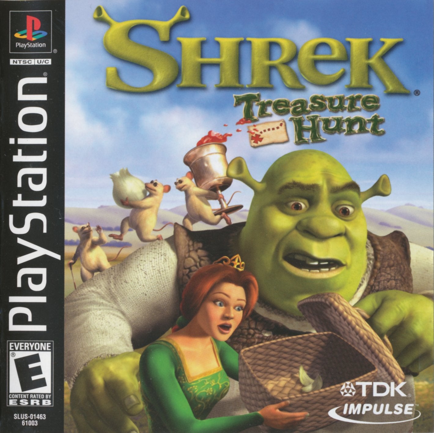 SHREK TREASURE HUNT - PlayStation 1 (NTSC) - (USED)