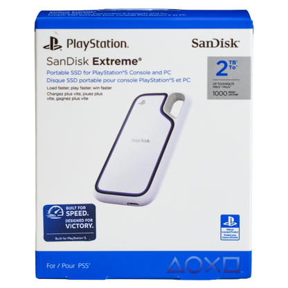 Sandisk 2TB Extreme Portable SSD for PS5 Edition, Up to 1050MB/s Read Speeds